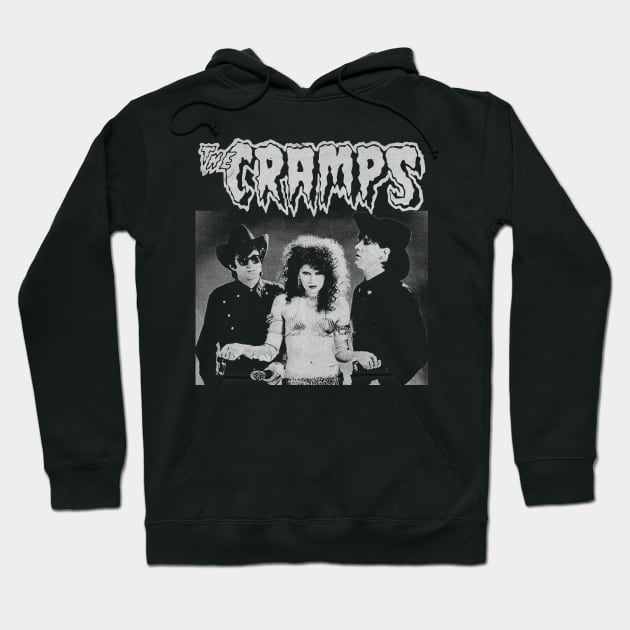 The Cramps Vintage BW Hoodie by Sal.Priadi